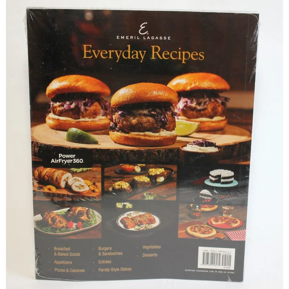 NEW SEALED Emeril Lagasse Everyday Recipes Power AirFryer 360 2019 TPB Cookbook